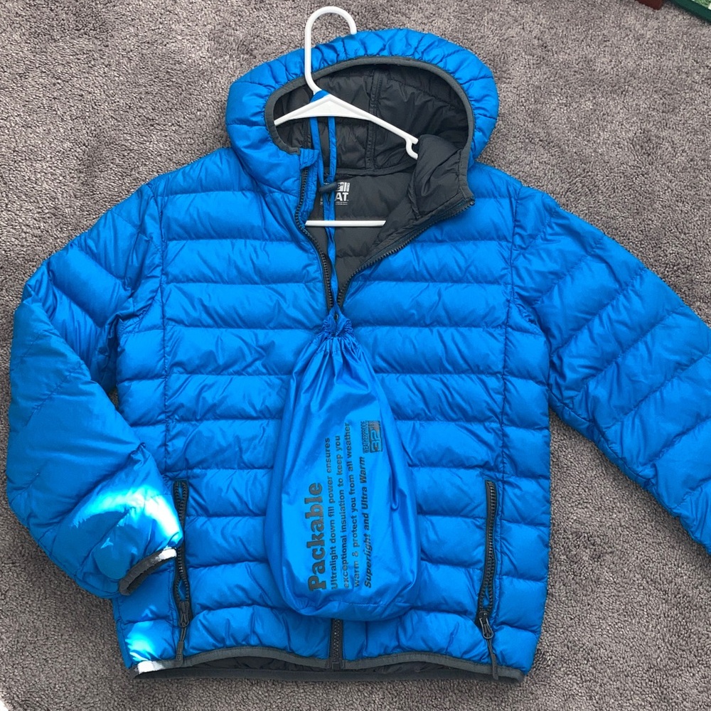 32 Degrees Kids Puffer Jacket in TEAL Blue
